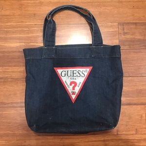 ✨5/$14 Guess Blue Jean Tote Bag